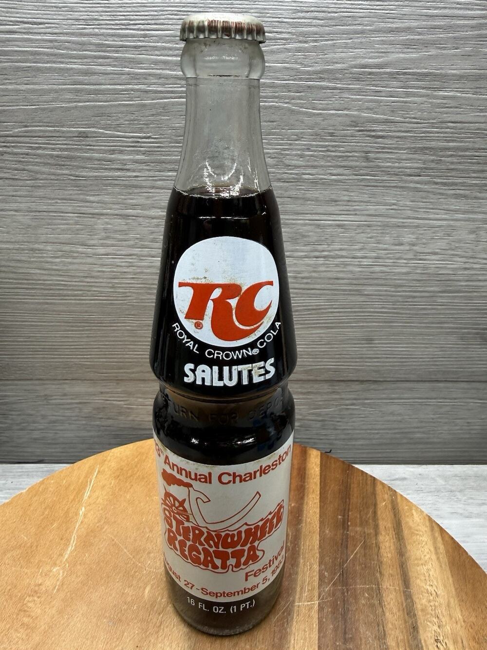 RC Royal Crown Cola Comm Bottle Sternwheel Regatta Festival Charleston WV